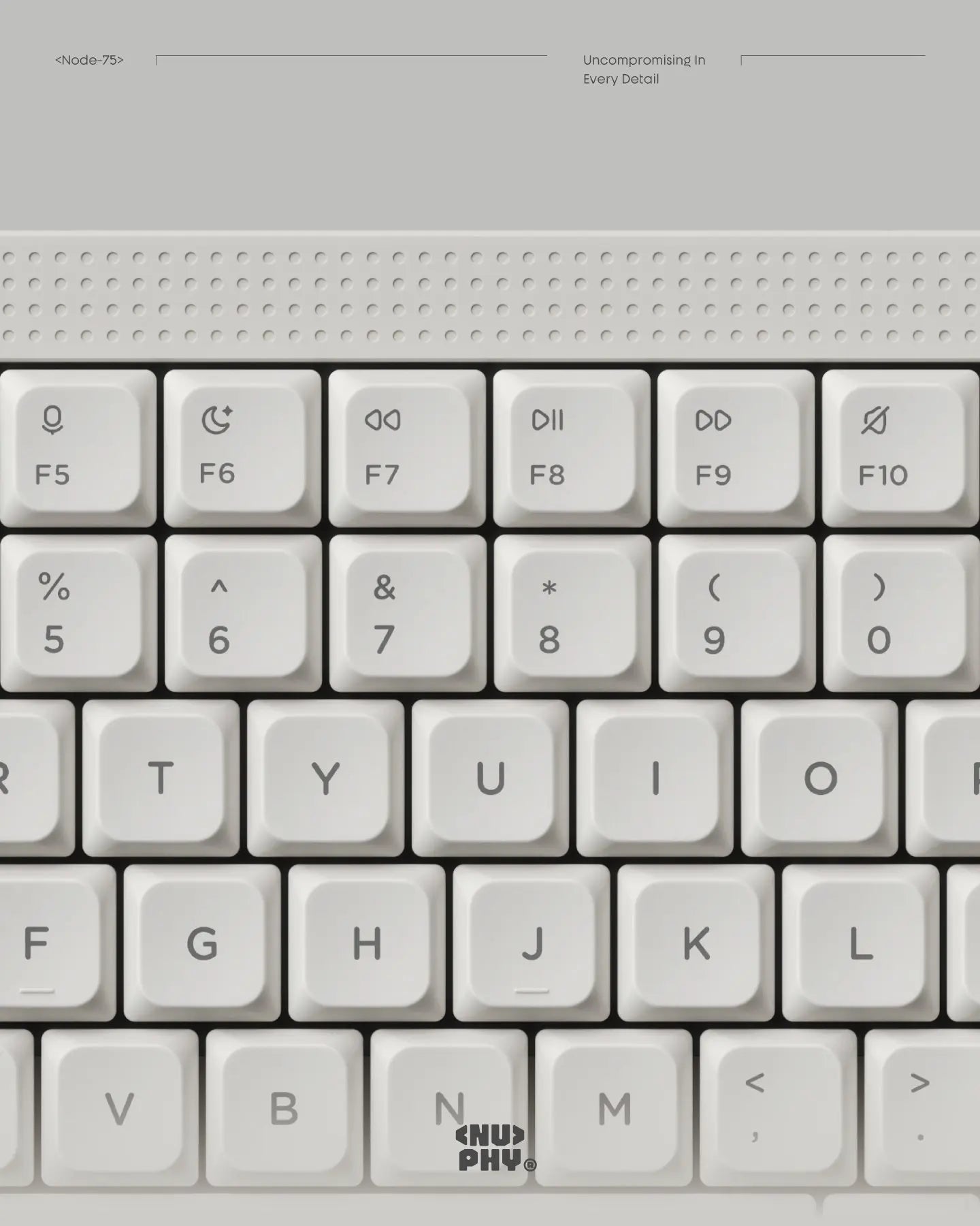 Teclado Mecánico NuPhy Node75: Low-Profile, Gasket Mount & Perilla Pro