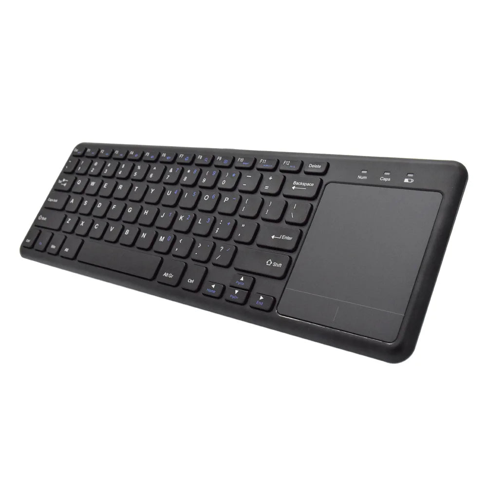Teclado Inalámbrico Touchpad Pro: Bluetooth & Control Multimedias.