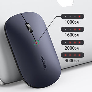 Ugreen Slim Multi-Device: Mouse Bluetooth & 2.4G Ultra-Silencioso