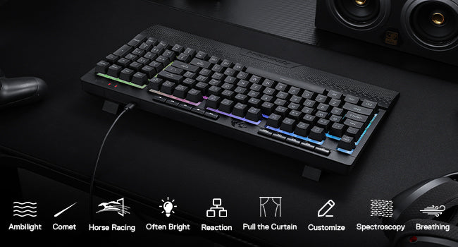 Redragon K515 Shiva RGB: El Teclado de Membrana Pro con Reposamuñecas