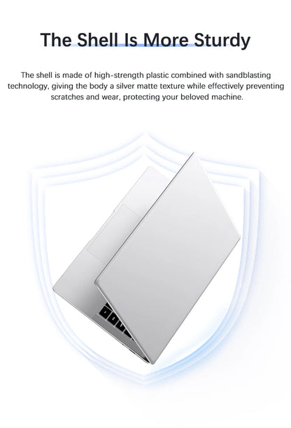 Notebook Slim: 12GB RAM + 512GB SSD (Intel Quad-Core)