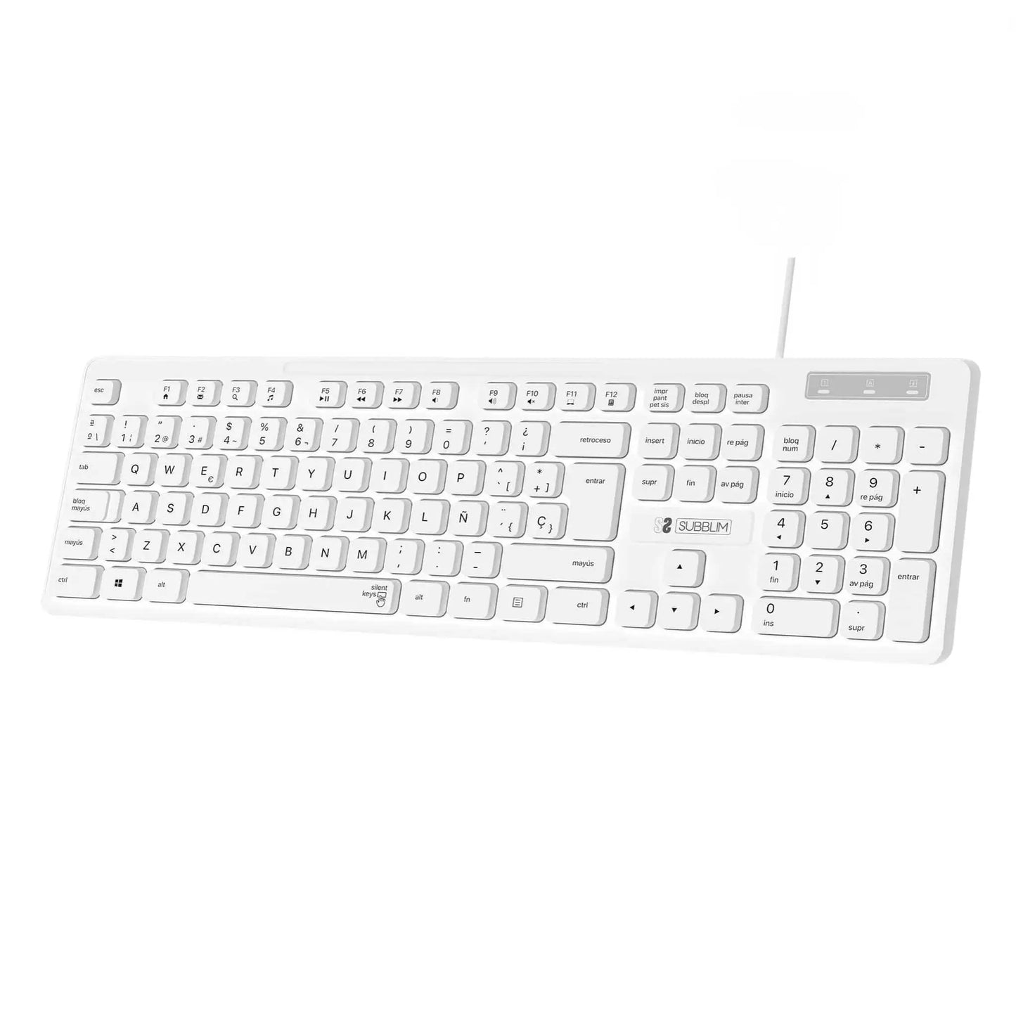 Teclado Subblim Business Slim: Silencioso, Plano y Español