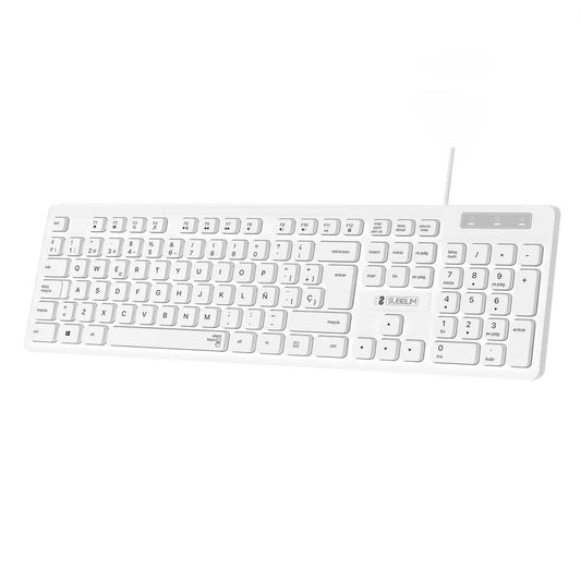Teclado Subblim Business Slim: Silencioso, Plano y Español