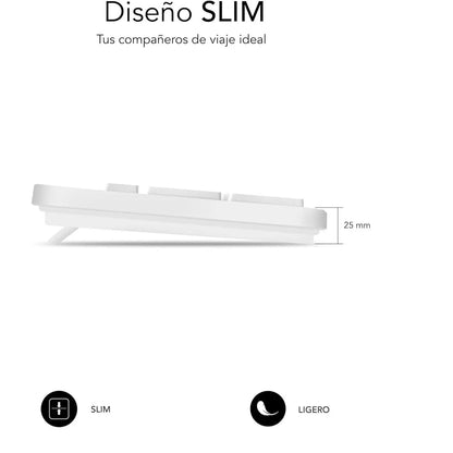 Teclado Subblim Business Slim: Silencioso, Plano y Español