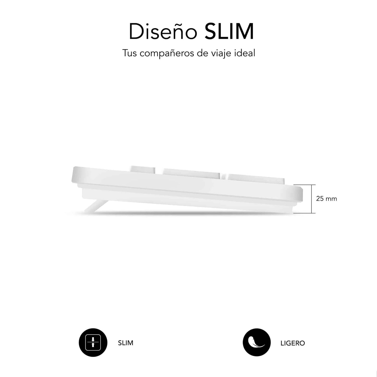 Teclado Subblim Business Slim: Silencioso, Plano y Español