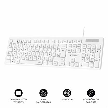 Teclado Subblim Business Slim: Silencioso, Plano y Español