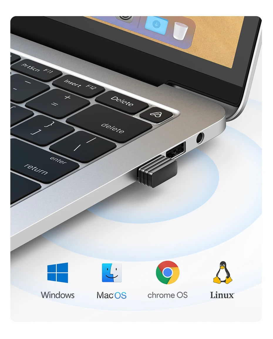 Ugreen Slim Multi-Device: Mouse Bluetooth & 2.4G Ultra-Silencioso