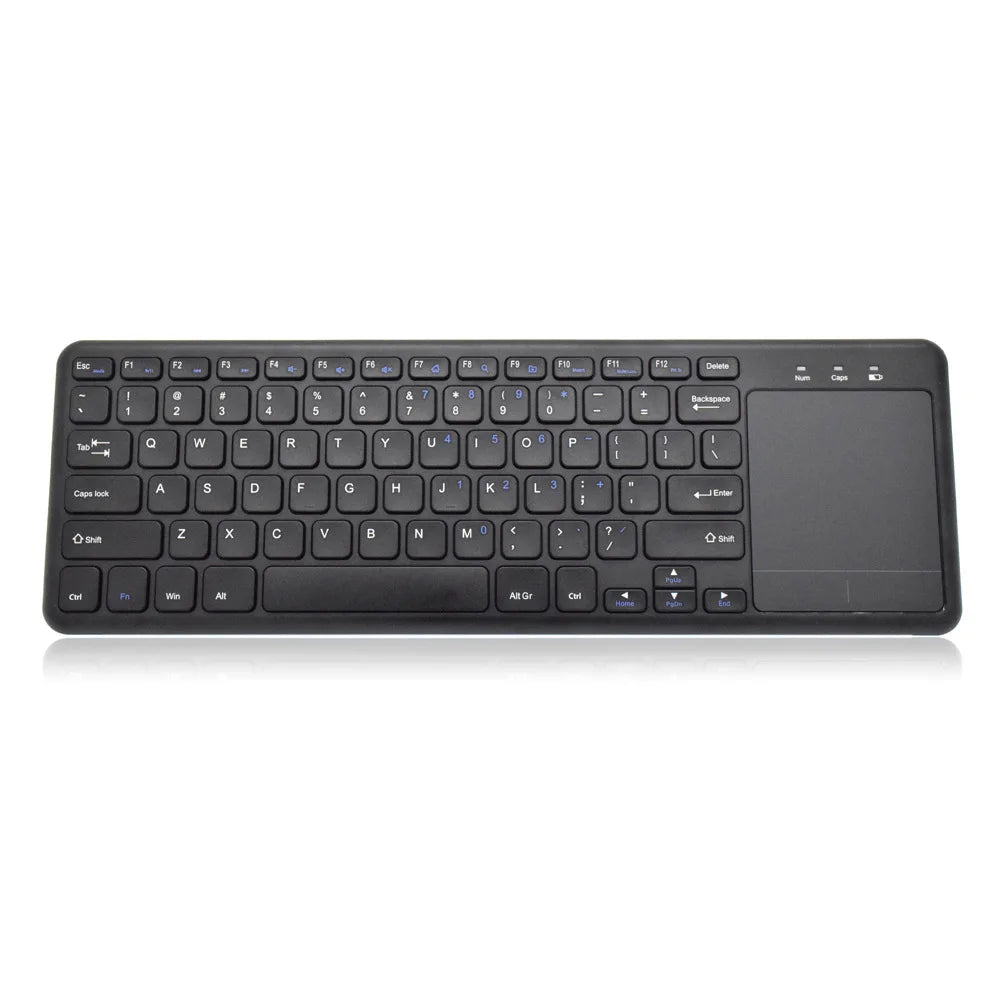 Teclado Inalámbrico Touchpad Pro: Bluetooth & Control Multimedias.