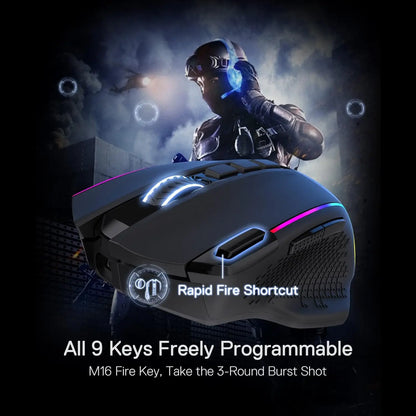 Redragon M991 Armageddon: Wireless de Élite con Botón Rapid Fire