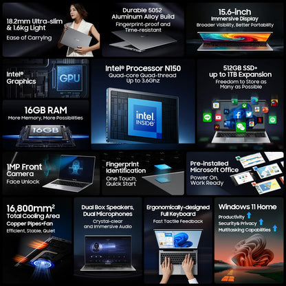 AceBook 8: Intel 16GB RAM + 512GB SSD