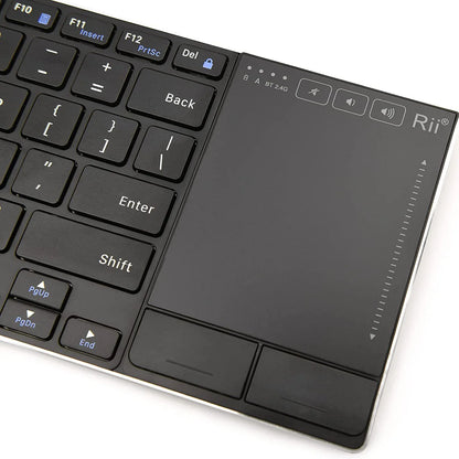 Teclado Inalámbrico Slim con Touchpad: Control Smart TV y Tablet