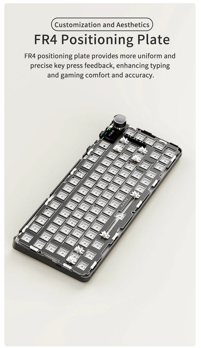 AJAZZ AK820 MAX: Teclado Mecánico Tri-Mode (Pantalla & Knob)