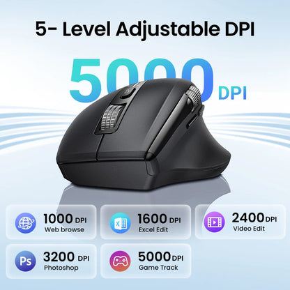 Mouse Ugreen Hyper-Fast Scroll: Bluetooth 5.4 & 5000 DPI Pro
