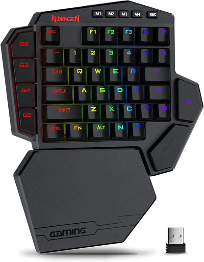 Redragon K585 PRO: Keypad Mecánico One-Handed (Tri-Mode & Macros)
