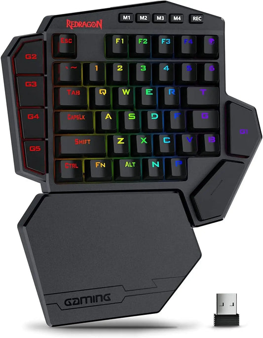 Redragon K585 PRO: Keypad Mecánico One-Handed (Tri-Mode & Macros)