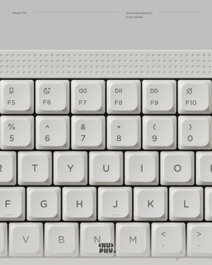 Teclado Mecánico NuPhy Node75: Low-Profile, Gasket Mount & Perilla Pro