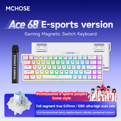 MCHOSE ACE68: Teclado Magnético 8000Hz (Rapid Trigger 0.01mm)
