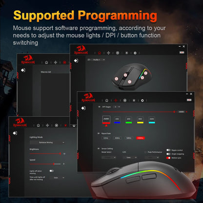 Redragon M816 DEICIDE PRO: 26K DPI & Tri-Mode Wireless