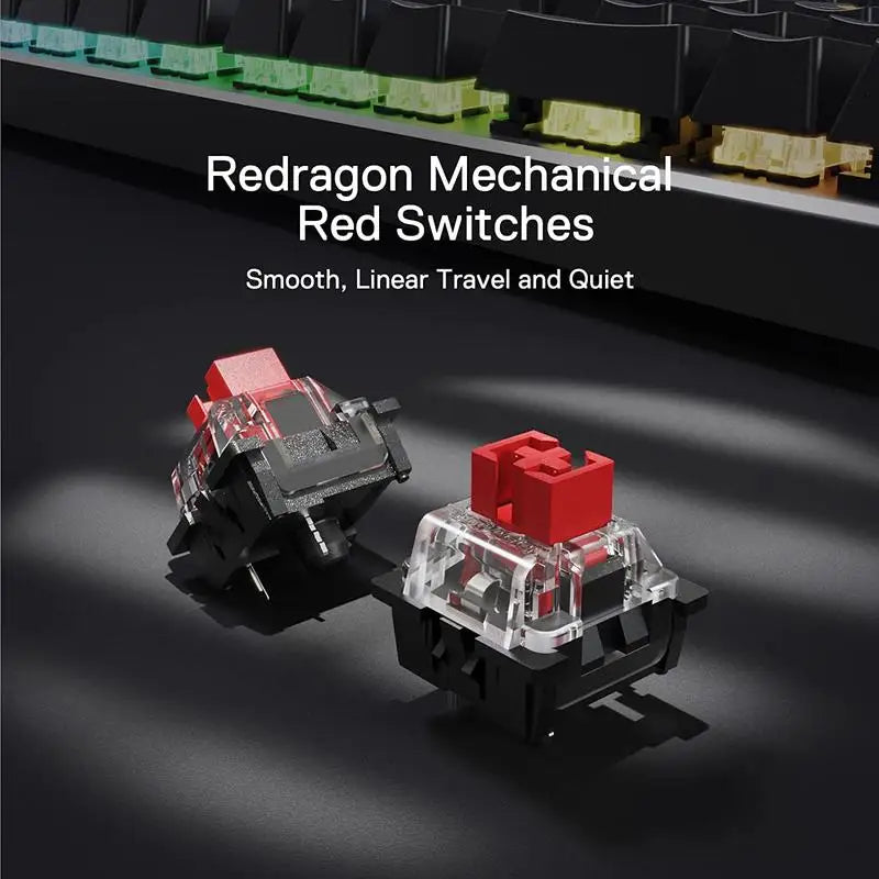 Teclado Mecánico Redragon K556 PRO: Tri-Mode Wireless, Aluminio & Hot-Swap