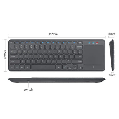 Teclado Inalámbrico TouchPad Pro: Control Smart TV, Tablet y PC