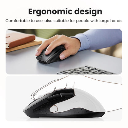Mouse Inalámbrico Ugreen Silent: Silencioso, Ergonómico y Minimalista