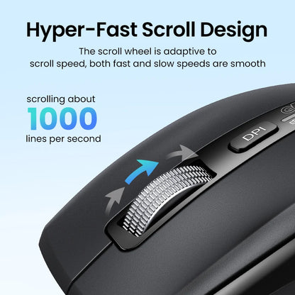 Mouse Ugreen Hyper-Fast Scroll: Bluetooth 5.4 & 5000 DPI Pro