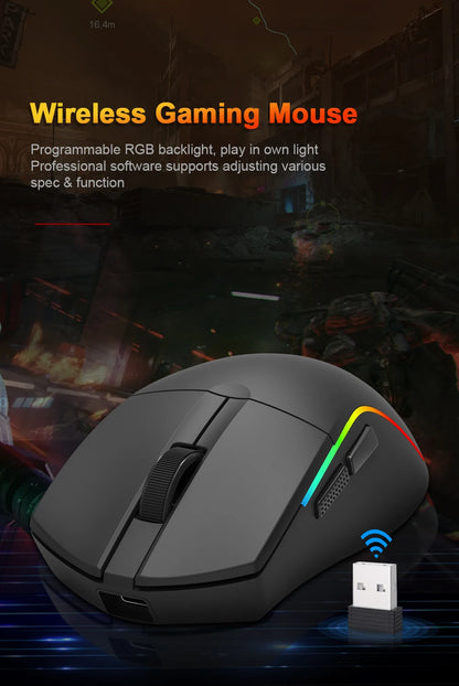Redragon M816 DEICIDE PRO: 26K DPI & Tri-Mode Wireless