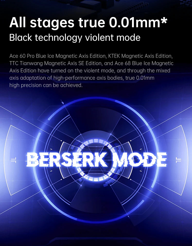 MCHOSE ACE68: Teclado Magnético 8000Hz (Rapid Trigger 0.01mm)