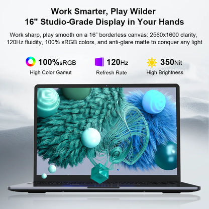 Ninkear A15 Pro: 16" 2.5K + Ryzen 5 (16GB RAM + 1TB SSD)