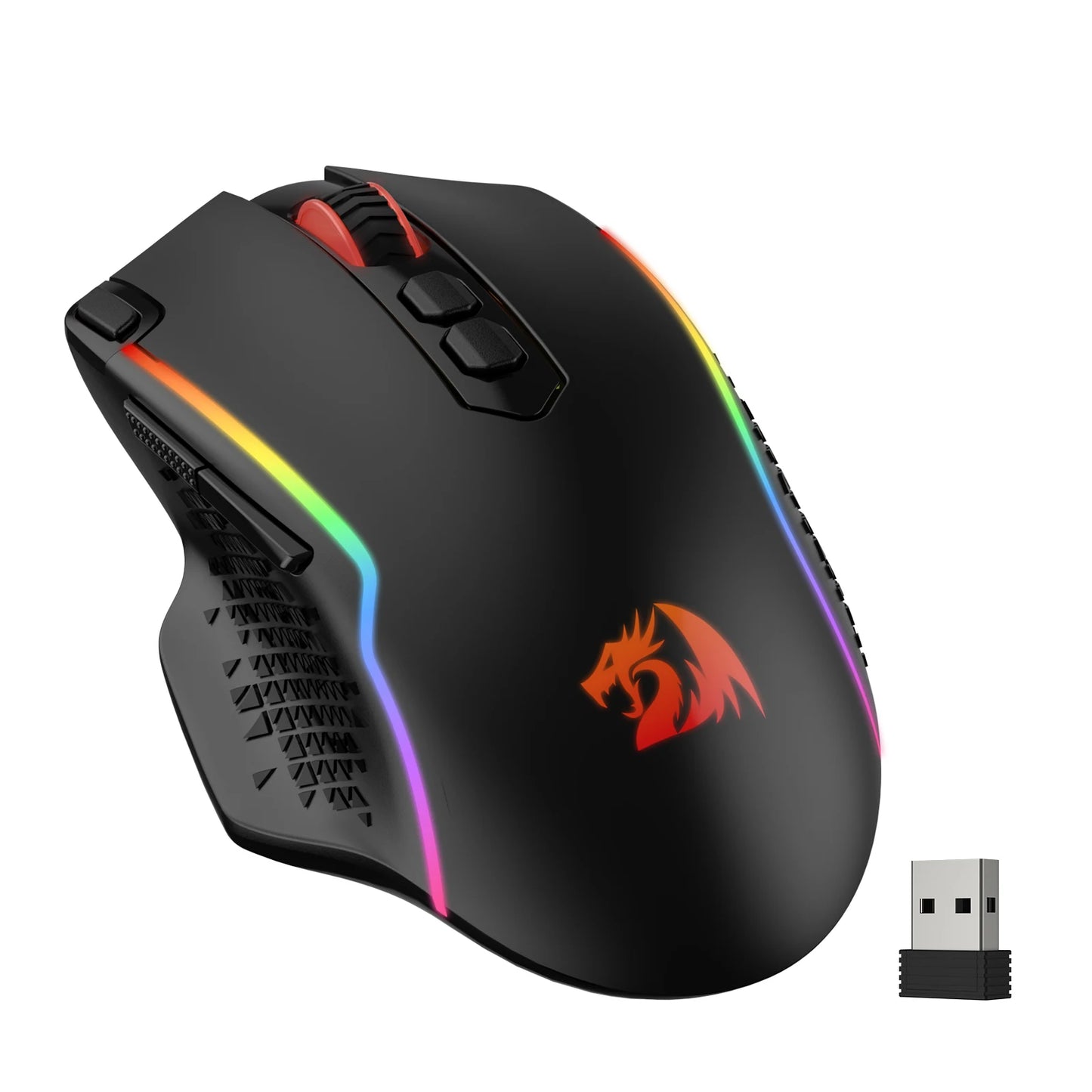 Redragon M810 PRO: Mouse Gamer Wireless con Botón Rapid Fire