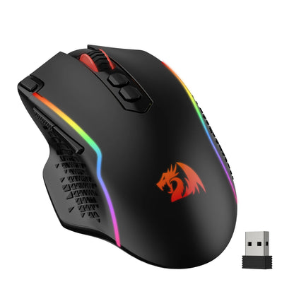 Redragon M810 PRO: Mouse Gamer Wireless con Botón Rapid Fire