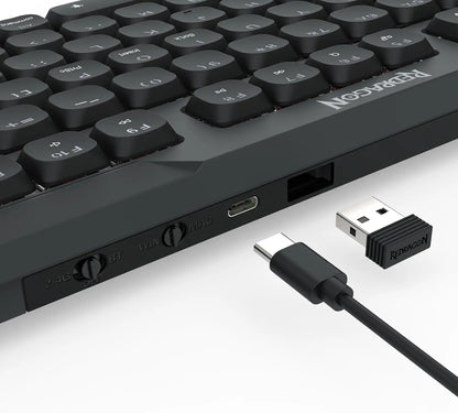 Teclado Mecánico Redragon K706 PRO: 75% Wireless, Gasket Mount & Low-Profile