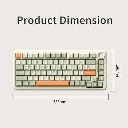 AJAZZ AK820 MAX: Teclado Mecánico Tri-Mode (Pantalla & Knob)