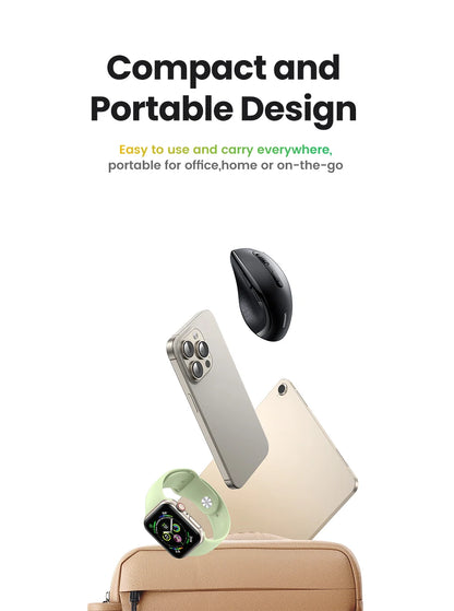 Mouse Inalámbrico Ugreen Silent: Silencioso, Ergonómico y Minimalista