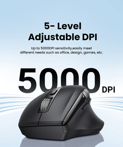 Mouse Ugreen Hyper-Fast Scroll: Bluetooth 5.4 & 5000 DPI Pro