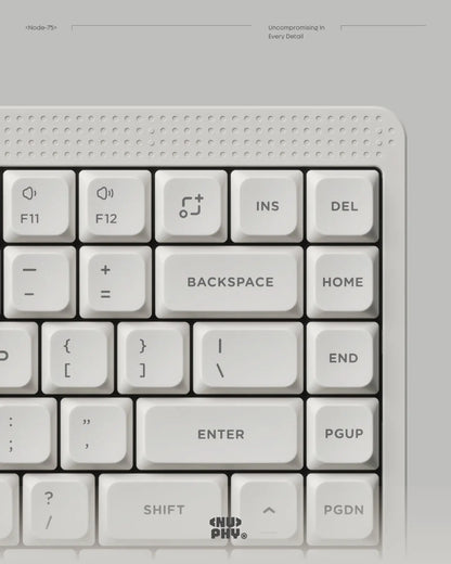 Teclado Mecánico NuPhy Node75: Low-Profile, Gasket Mount & Perilla Pro