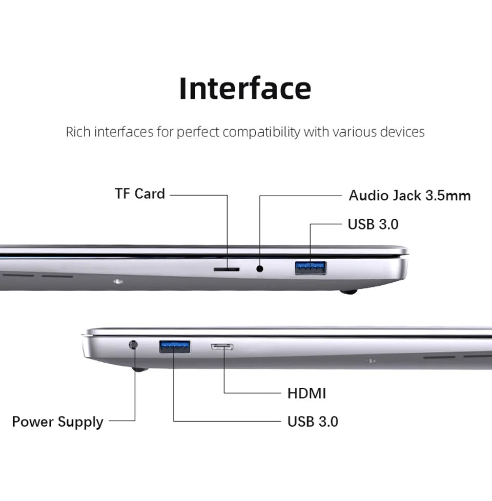 Ultra Slim 14": 12GB RAM + 1TB SSD (Windows 11 Pro)