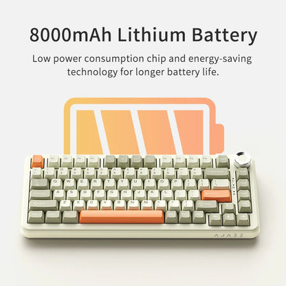 AJAZZ AK820 MAX: Teclado Mecánico Tri-Mode (Pantalla & Knob)