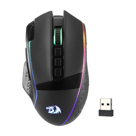 Mouse Gamer Redragon M991: 26000 DPI, Tri-Mode & 9 Botones Macro