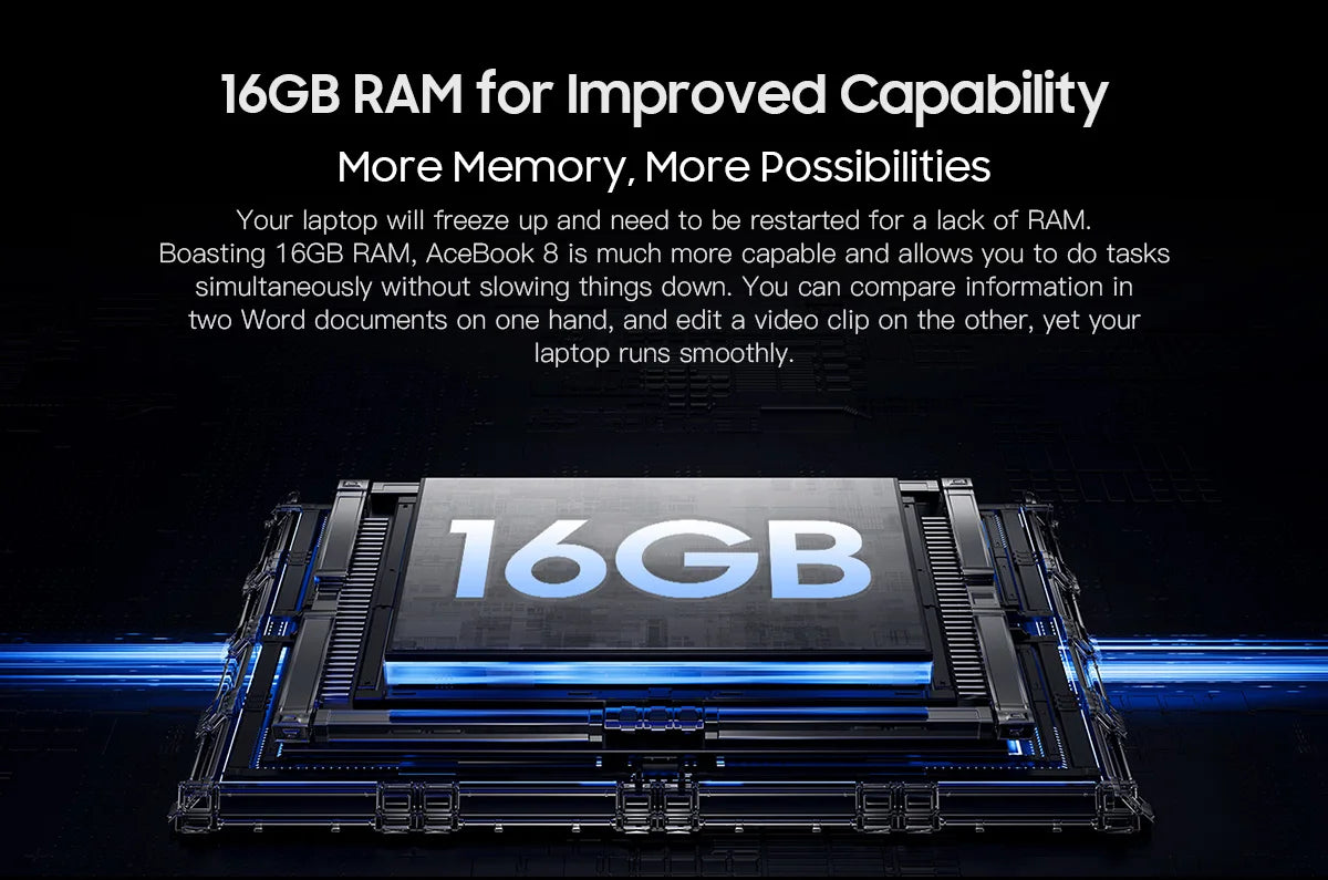 AceBook 8: Intel 16GB RAM + 512GB SSD