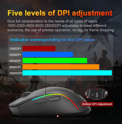 Redragon M816 DEICIDE PRO: 26K DPI & Tri-Mode Wireless