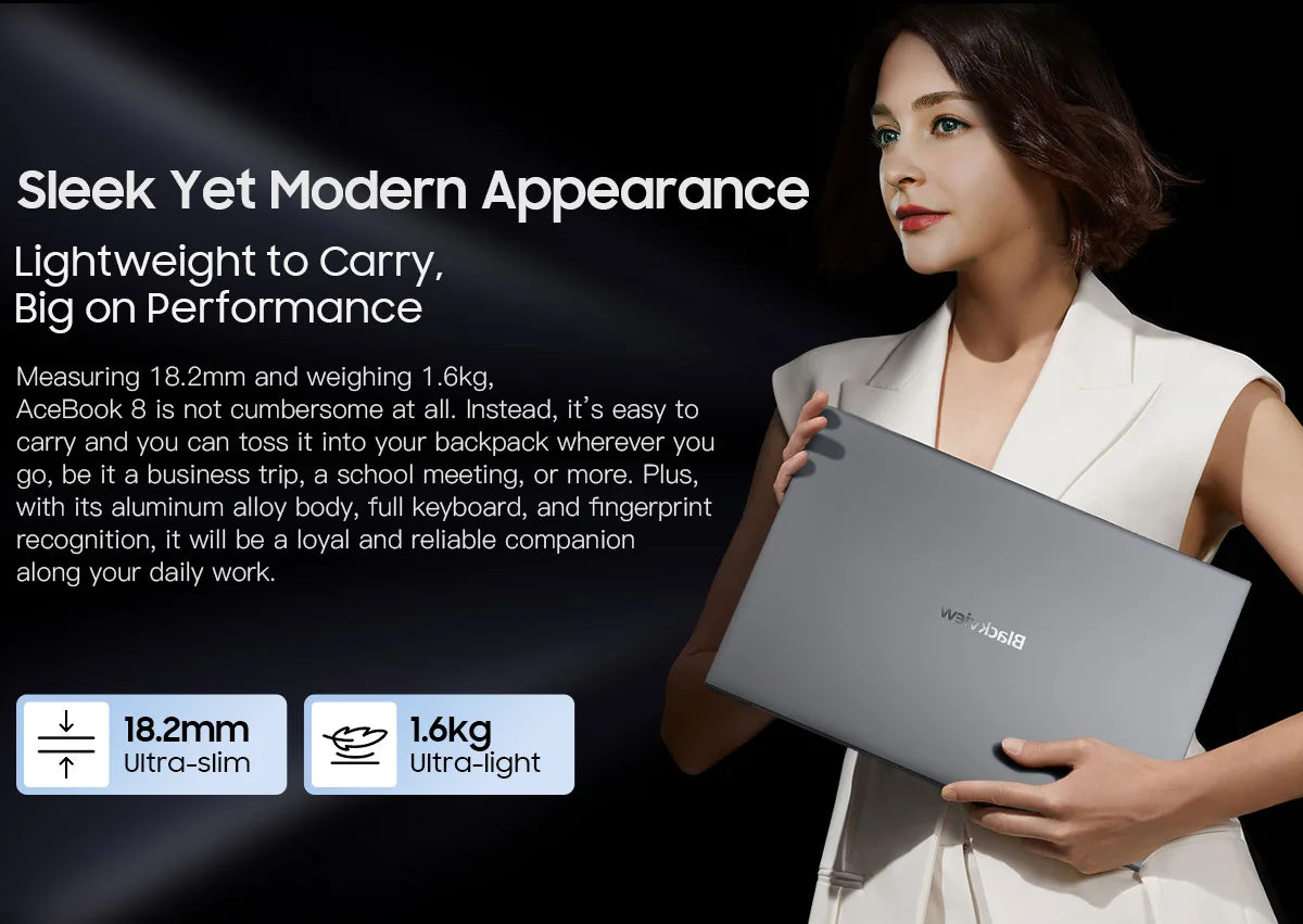 AceBook 8: Intel 16GB RAM + 512GB SSD