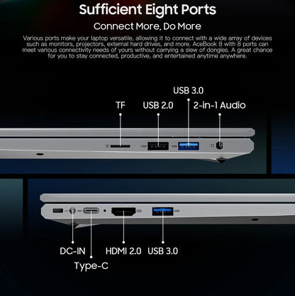 AceBook 8: Intel 16GB RAM + 512GB SSD