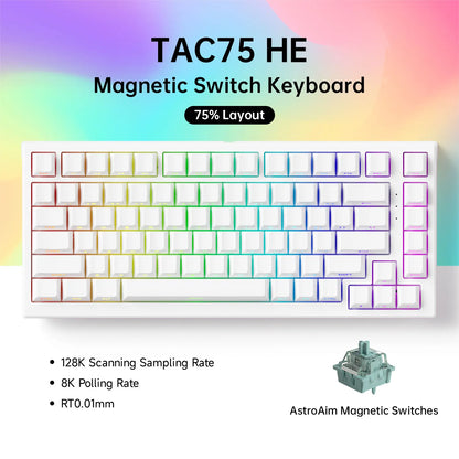 AKKO TAC75 HE: Teclado Magnético 8K (Rapid Trigger 0.005mm)
