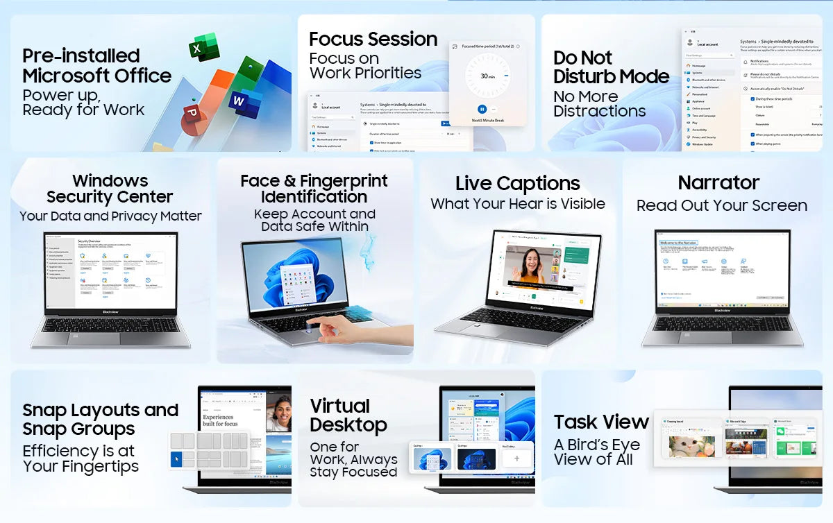 AceBook 8: Intel 16GB RAM + 512GB SSD