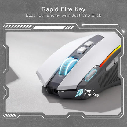 Redragon M612-PRO Predator: Wireless Tri-Mode & 9 Botones