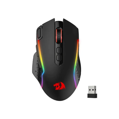 Redragon M810 PRO: Mouse Gamer Wireless con Botón Rapid Fire