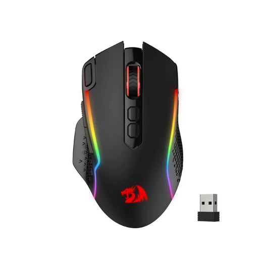 Redragon M810 PRO: Mouse Gamer Wireless con Botón Rapid Fire