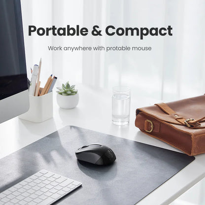 Mouse Ergonómico Ugreen Wireless: Silencioso con 6 Botones & 2400 DPI