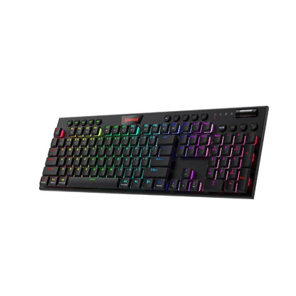 Redragon K618 Horus: Teclado Mecánico Low Profile (Tri-Mode & RGB)